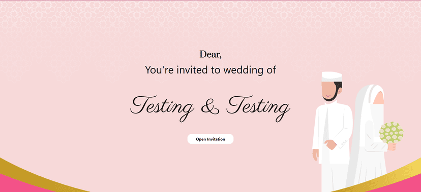 Template Wedding Invitation